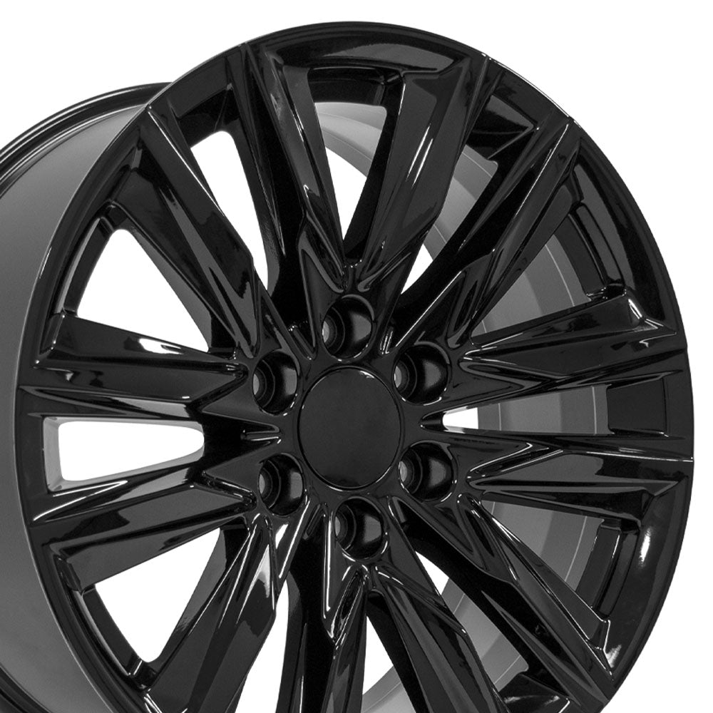 OE Wheels CA91-20090-6550-28B 20" Replica fits Cadillac Escalade Gloss Black