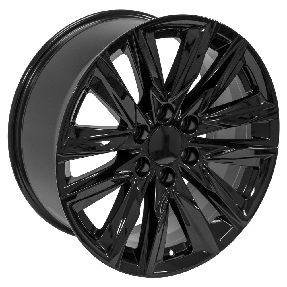 OE Wheels CA91-20090-6550-28B 20" Replica fits Cadillac Escalade Gloss Black