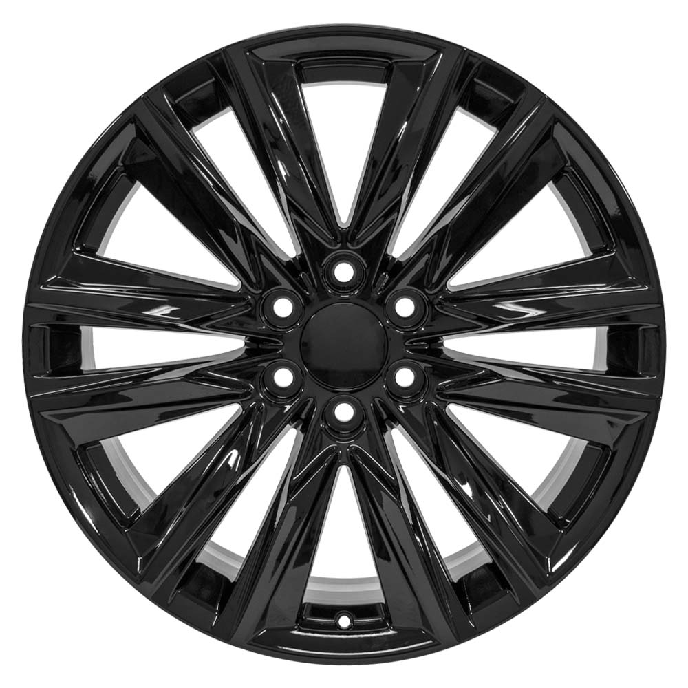 OE Wheels CA91-22090-6550-28B 22" Replica fits Cadillac Escalade Gloss Black