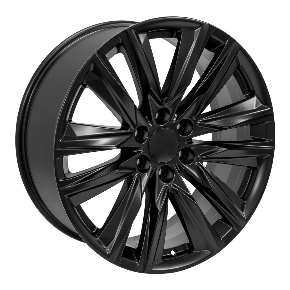 OE Wheels CA91-22090-6550-28B 22" Replica fits Cadillac Escalade Gloss Black