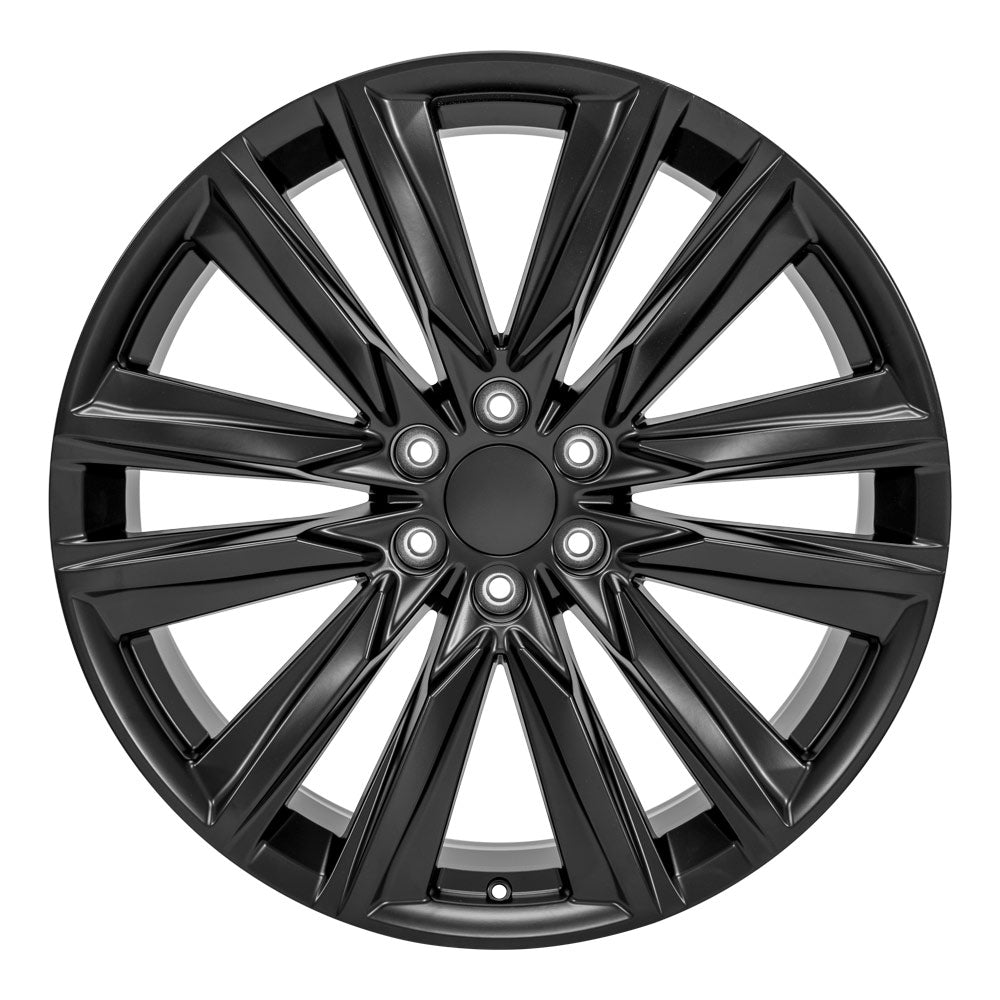 OE Wheels CA91-24100-6550-28B1 24" Replica fits Cadillac Escalade - Satin Black