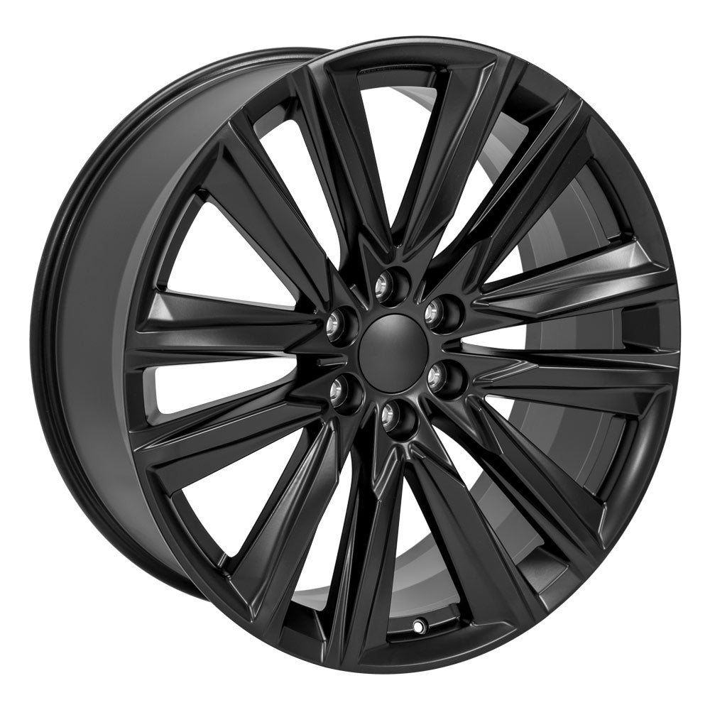 OE Wheels CA91-24100-6550-28B1 24" Replica fits Cadillac Escalade - Satin Black