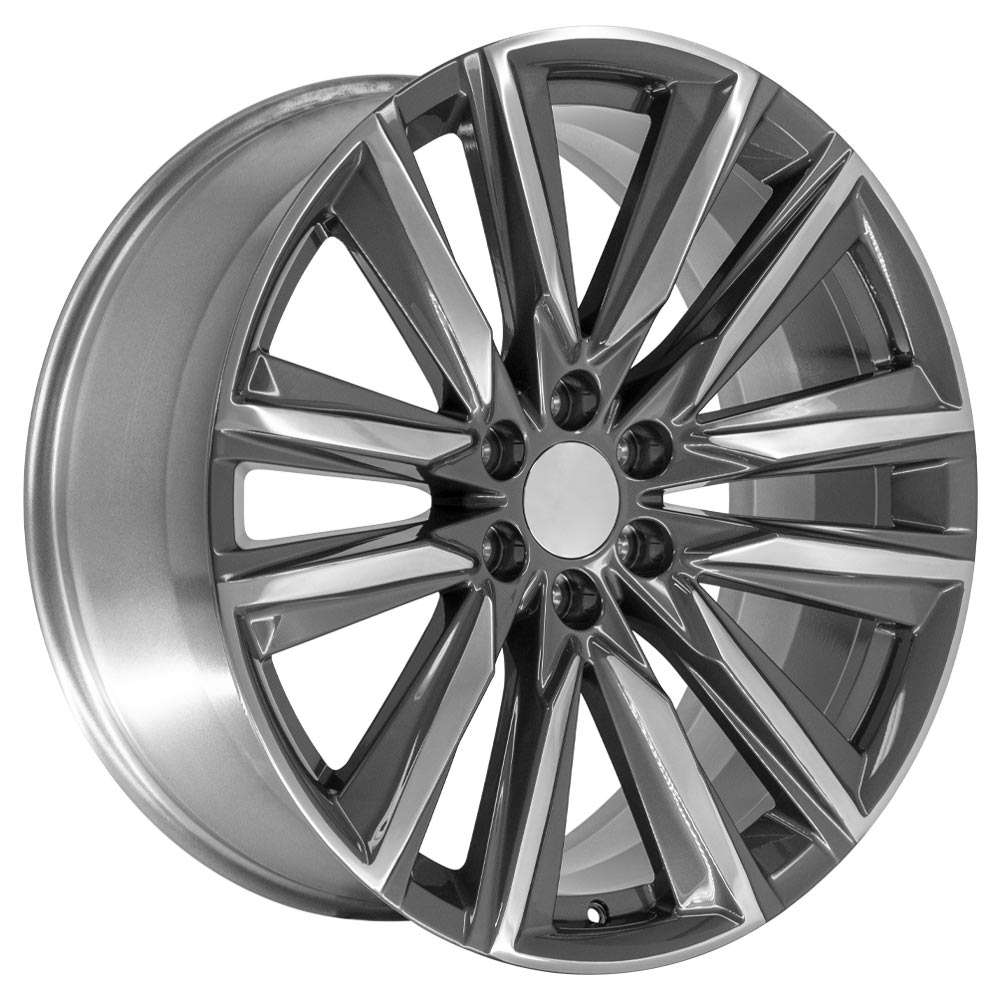 OE Wheels CA91-24100-6550-28PG 24" Replica fits Cadillac Escalade Gunmetal