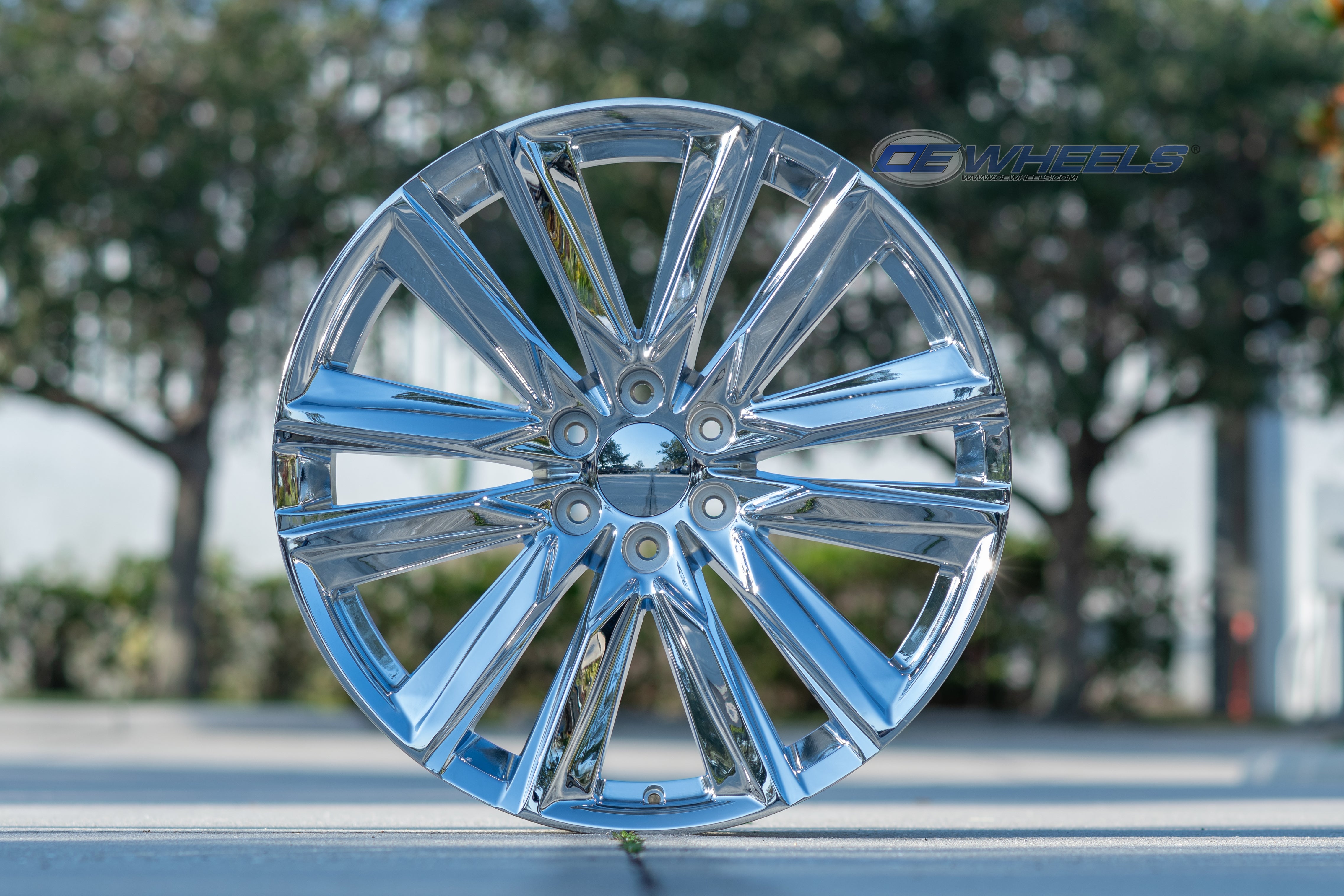 OE Wheels CA91-24100-6550-28C 24" Replica fits Cadillac Escalade 24x10 Chrome