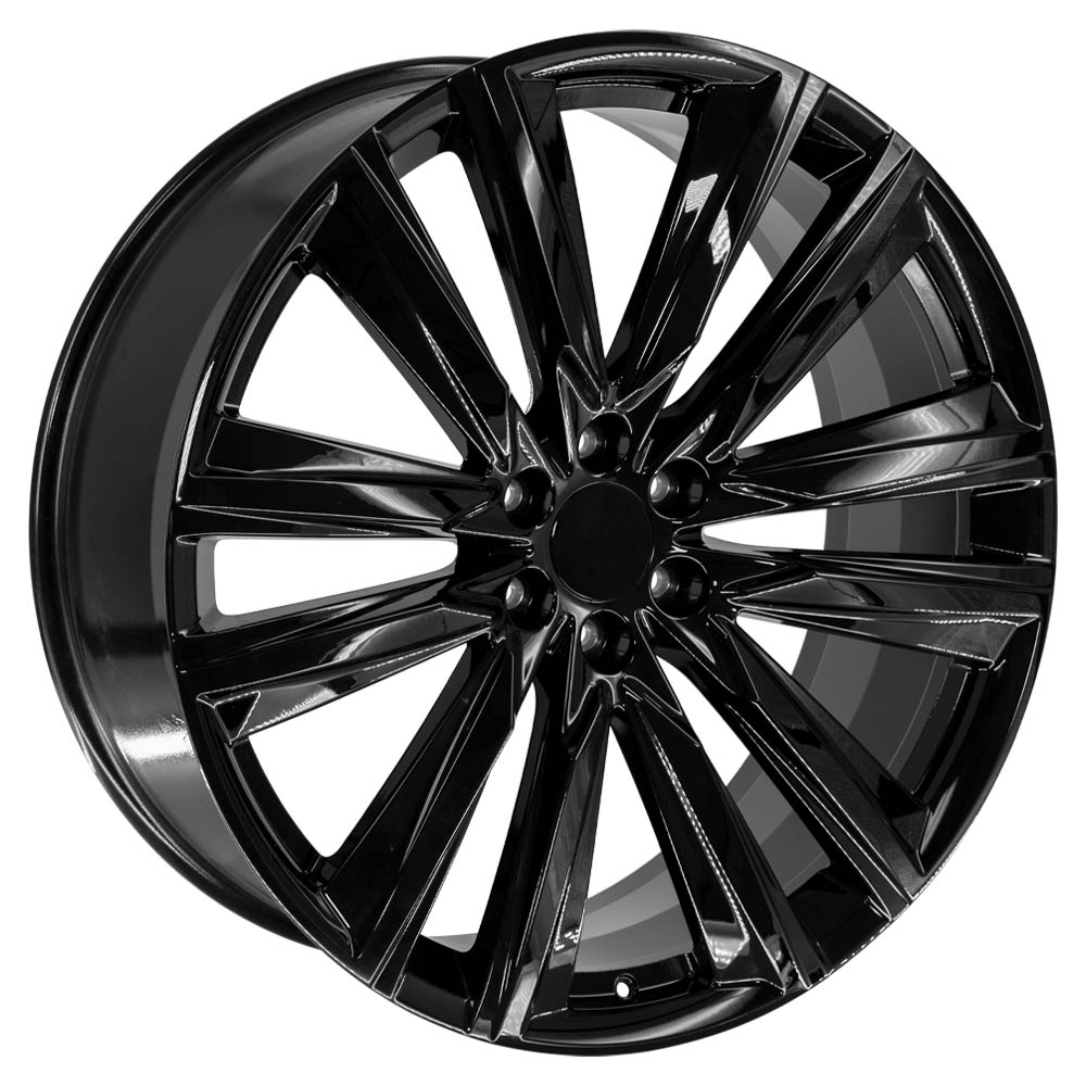 OE Wheels CA91-26100-6550-28B 26" Replica fits Cadillac Escalade - Black 26x10