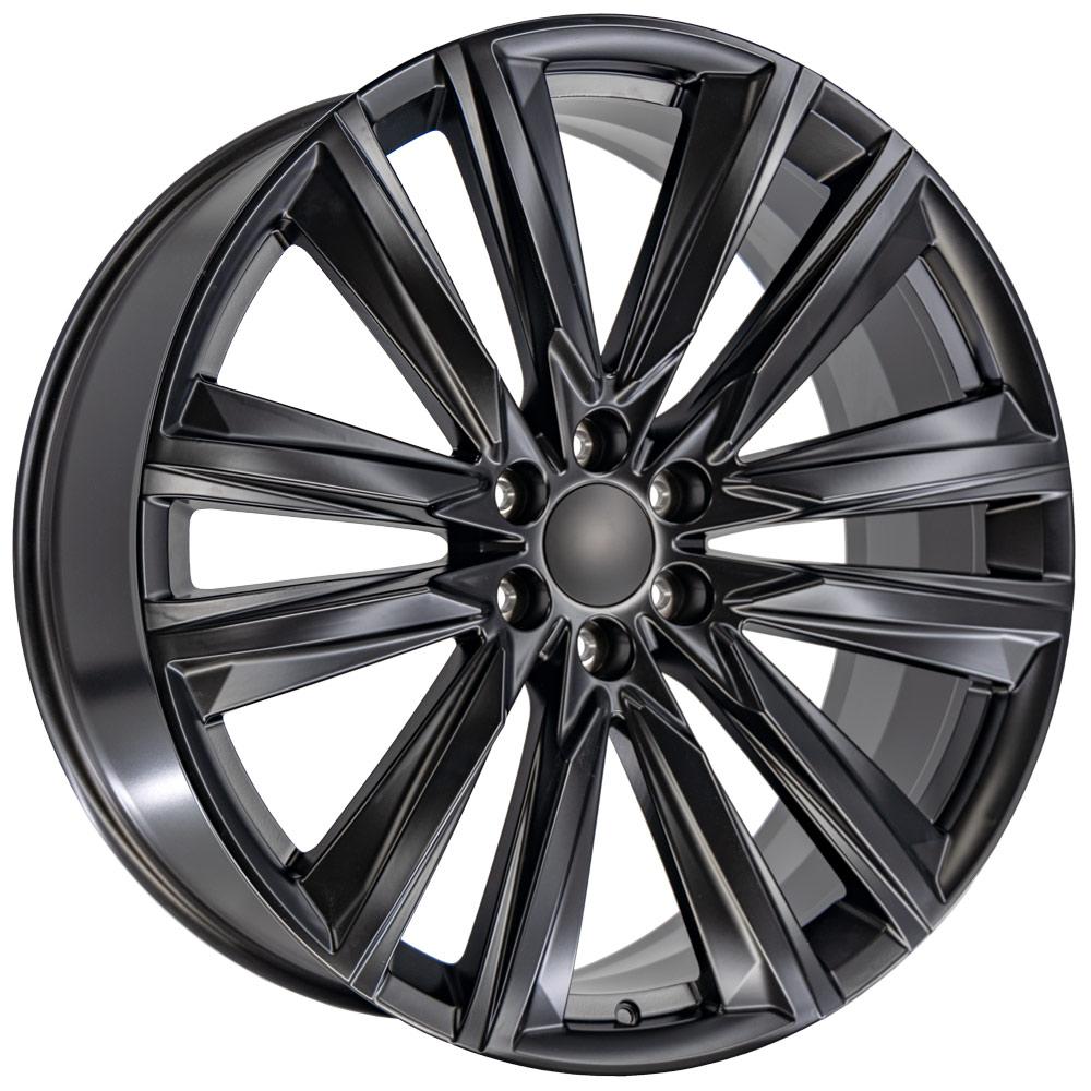 OE Wheels CA91-26100-6550-28B 26" Replica fits Cadillac Escalade - Black 26x10