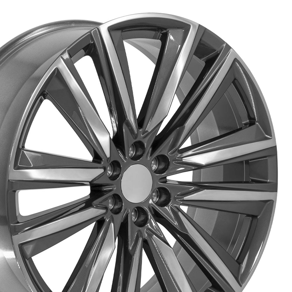 OE Wheels CA91-26100-6550-28PG 26" Replica fits Cadillac Escalade Gunmetal