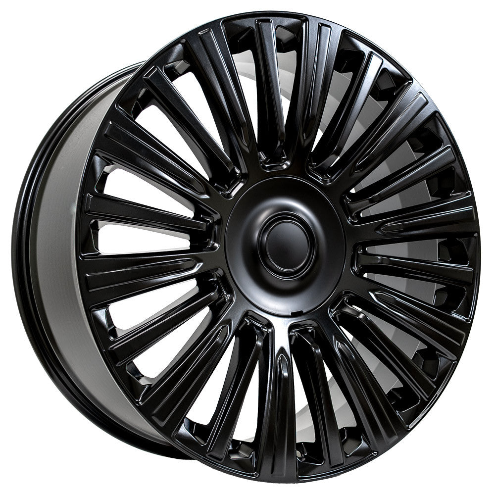 OE Wheels CA92-24100-6550-28B1 24" Replica fits Cadillac Escalade - Satin Black