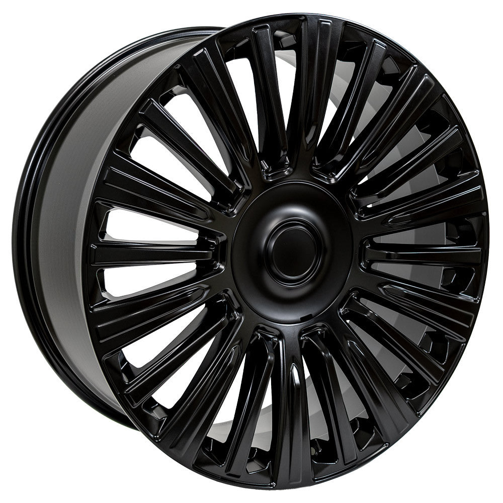 OE Wheels CA92-24100-6550-28B1 24" Replica fits Cadillac Escalade - Satin Black