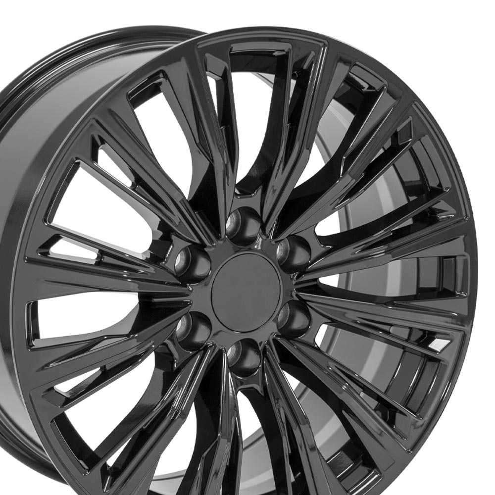 OE Wheels CA93-20090-6550-28B 20" Replica fits Cadillac Escalade - Gloss Black