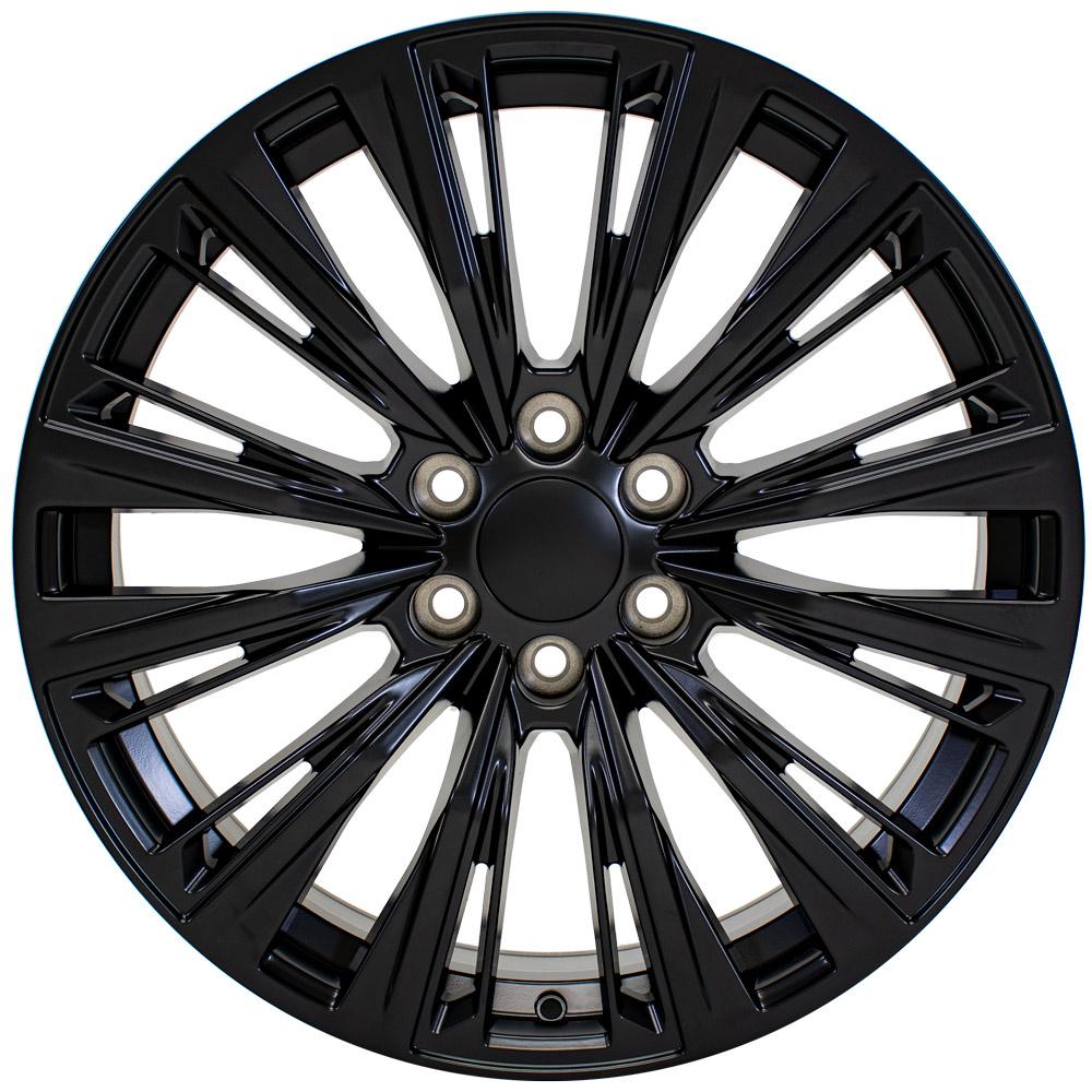 OE Wheels CA93-22090-6550-28B1 22" Replica fits Cadillac Escalade Satin Black