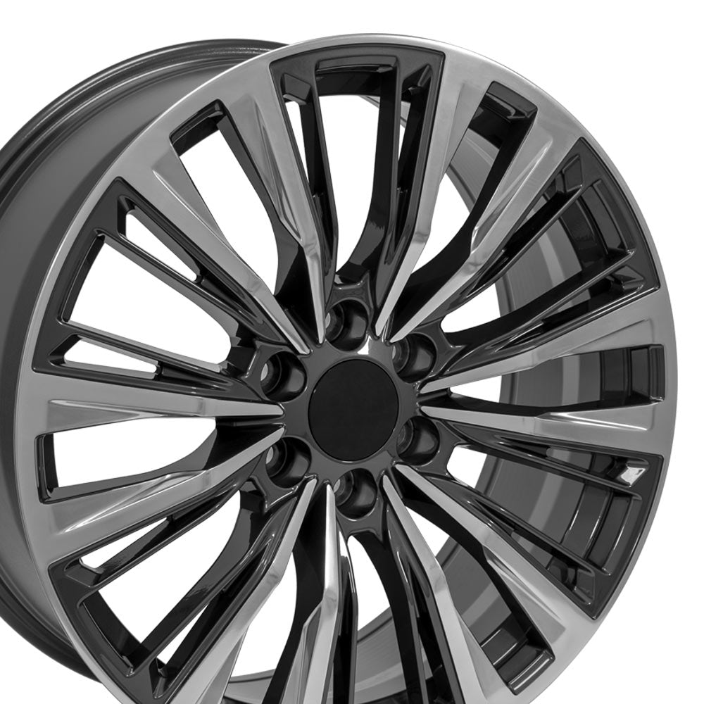 OE Wheels CA93-22090-6550-28PG 22" Replica fits Cadillac Escalade Gunmetal