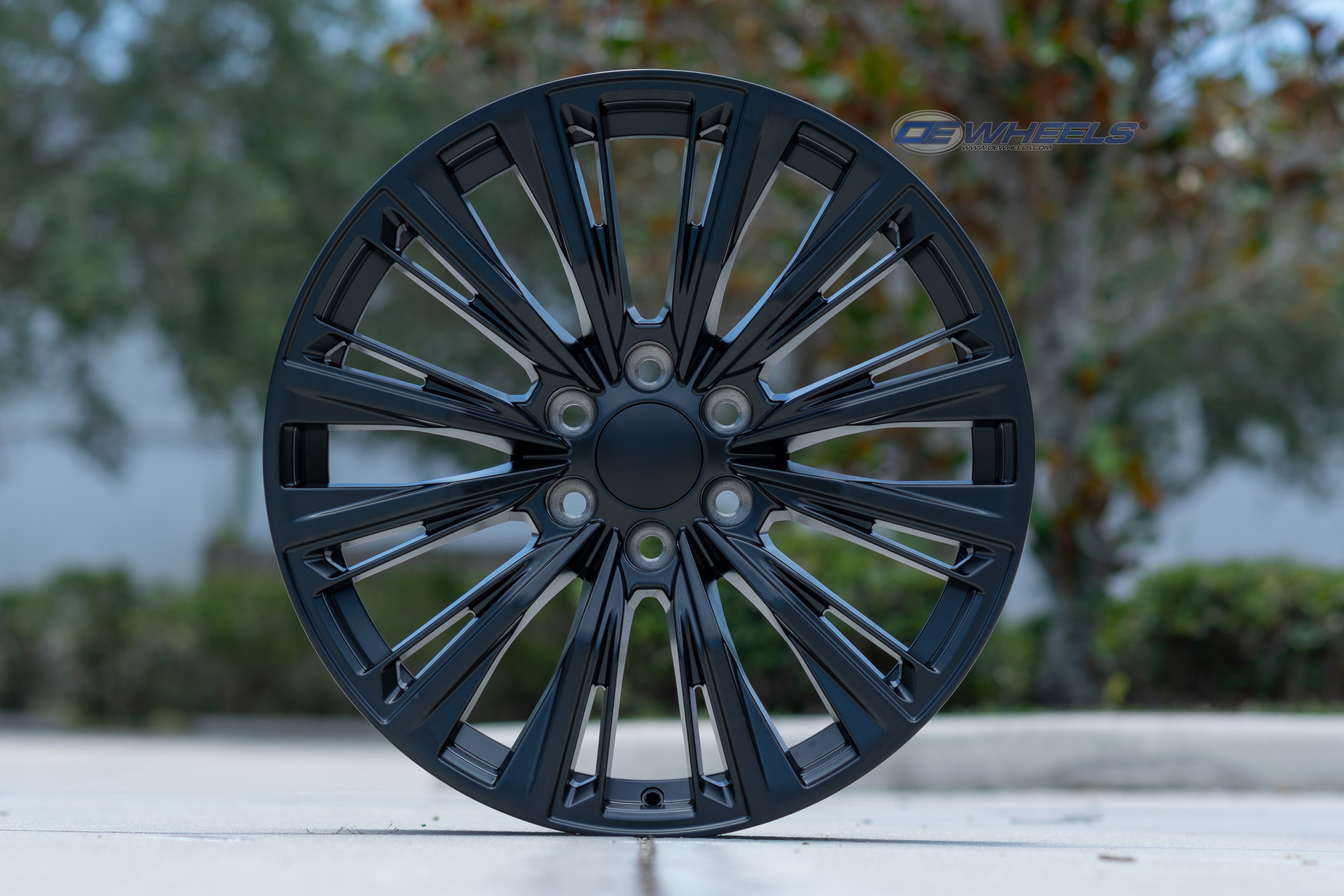 OE Wheels CA93-22090-6550-28B1 22" Replica fits Cadillac Escalade Satin Black