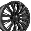 OE Wheels CA93-24100-6550-28B 24" Replica fits Cadillac Escalade Gloss Black