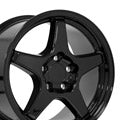 OE Wheels CV01-17095-5475-56B 17" Replica fits Chevrolet Corvette ZR1 Gloss Blk