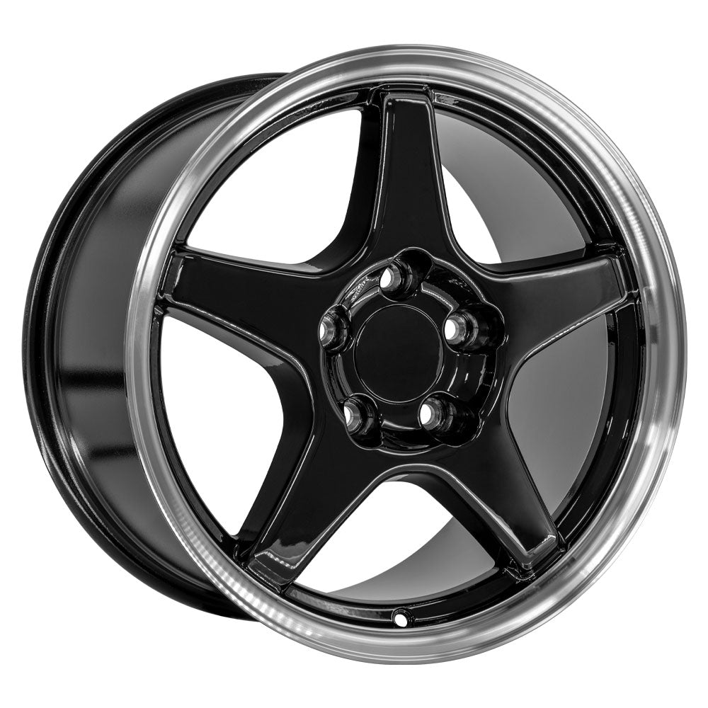 OE Wheels CV01-17095-5475-56BM 17" Replica fits Chevrolet Corvette ZR1 Black