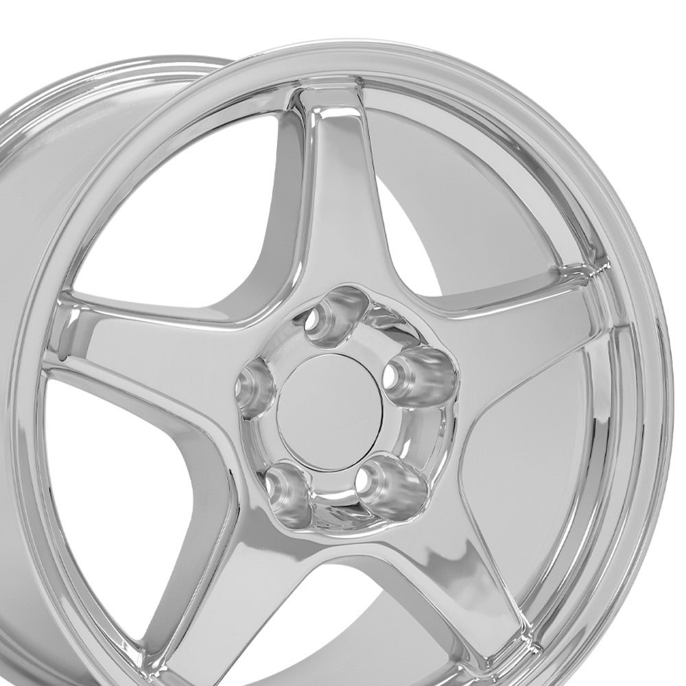 OE Wheels CV01-17095-5475-56C 17" Replica fits Chevrolet Corvette ZR1 Chrome