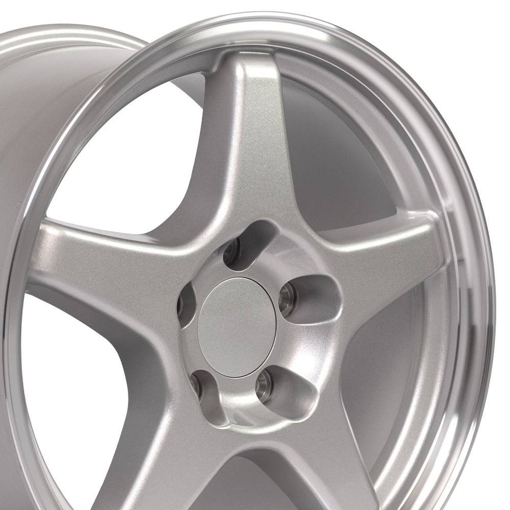 OE Wheels CV01-17095-5475-56SM 17" Replica fits Chevrolet Corvette ZR1 Silver
