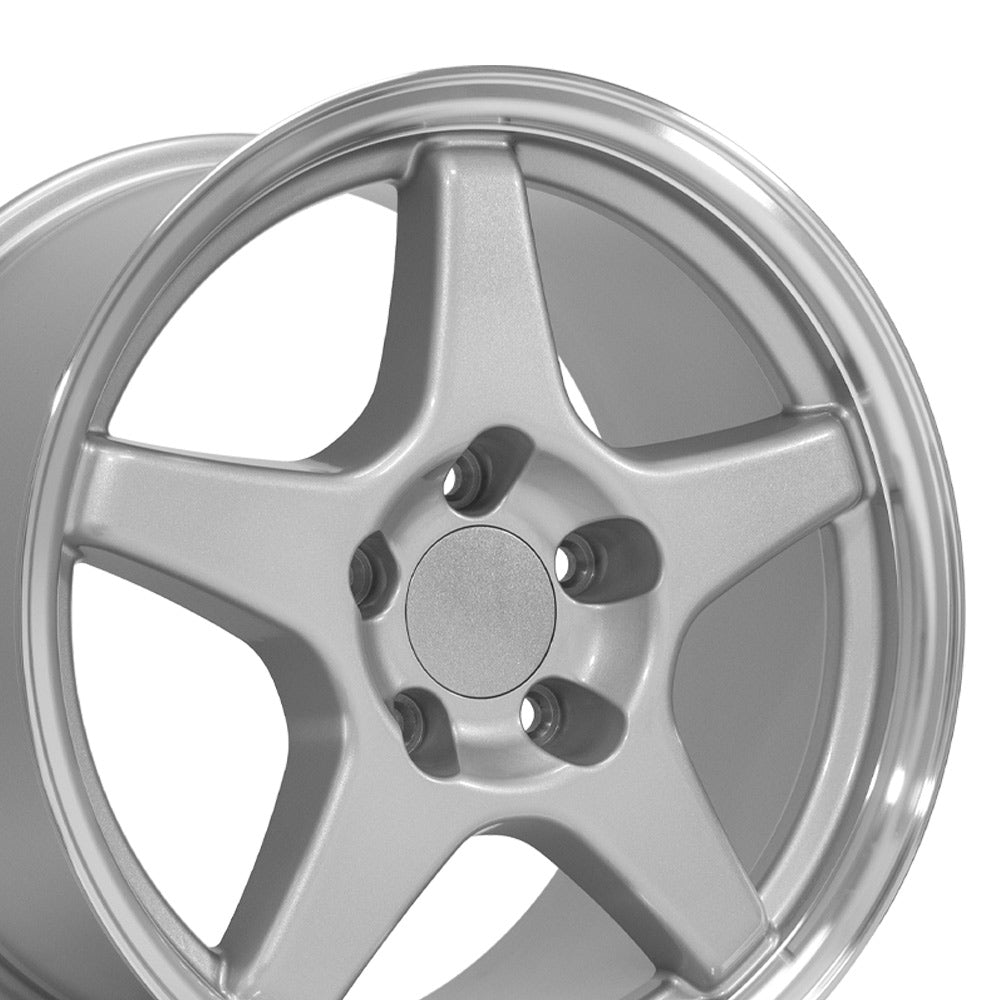 OE Wheels CV01-17095-5475-56SM 17" Replica fits Chevrolet Corvette ZR1 Silver