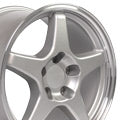 OE Wheels CV01-17095-5475-56SM 17" Replica fits Chevrolet Corvette ZR1 Silver
