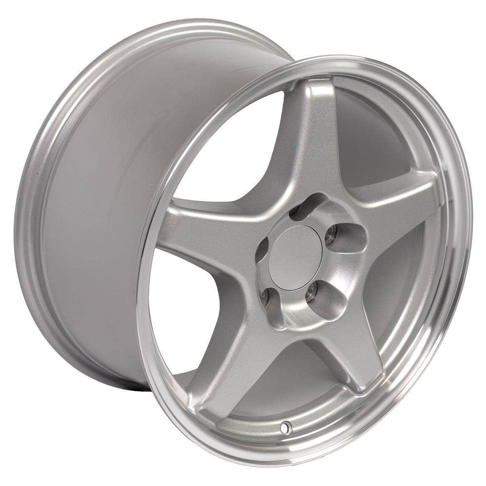 OE Wheels CV01-17095-5475-56SM 17" Replica fits Chevrolet Corvette ZR1 Silver