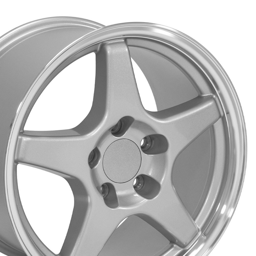 OE Wheels CV01-17095-5475-56SM 17" Replica fits Chevrolet Corvette ZR1 Silver