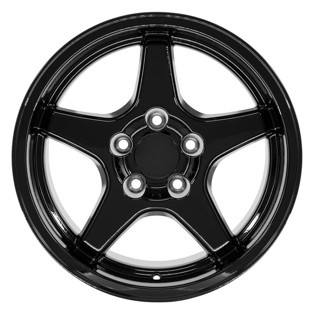 OE Wheels CV01-17110-5475-50B 17" Replica fits Chevrolet Corvette ZR1 Gloss Blk