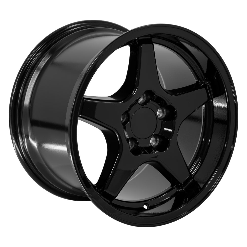 OE Wheels CV01-17110-5475-50B 17" Replica fits Chevrolet Corvette ZR1 Gloss Blk