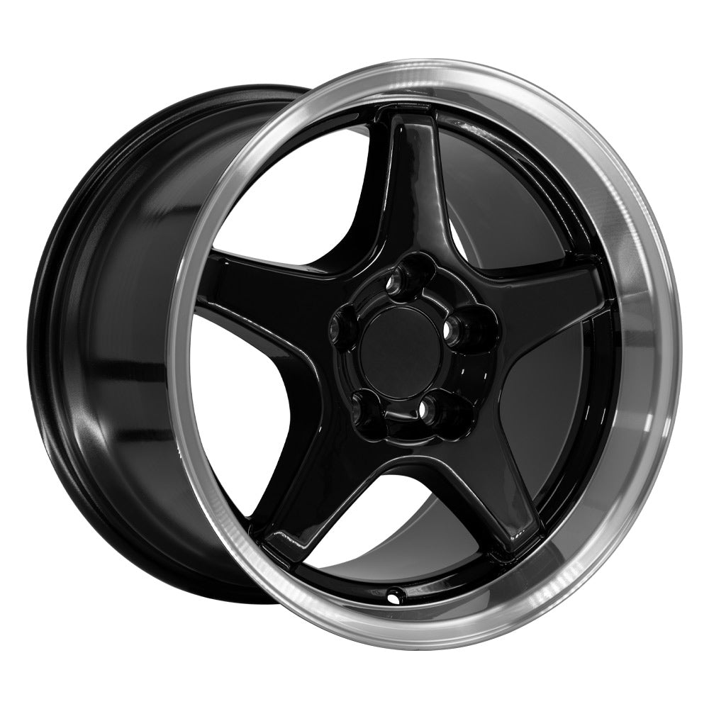 OE Wheels CV01-17110-5475-50BM 17" Replica fits Chevrolet Corvette ZR1 Black