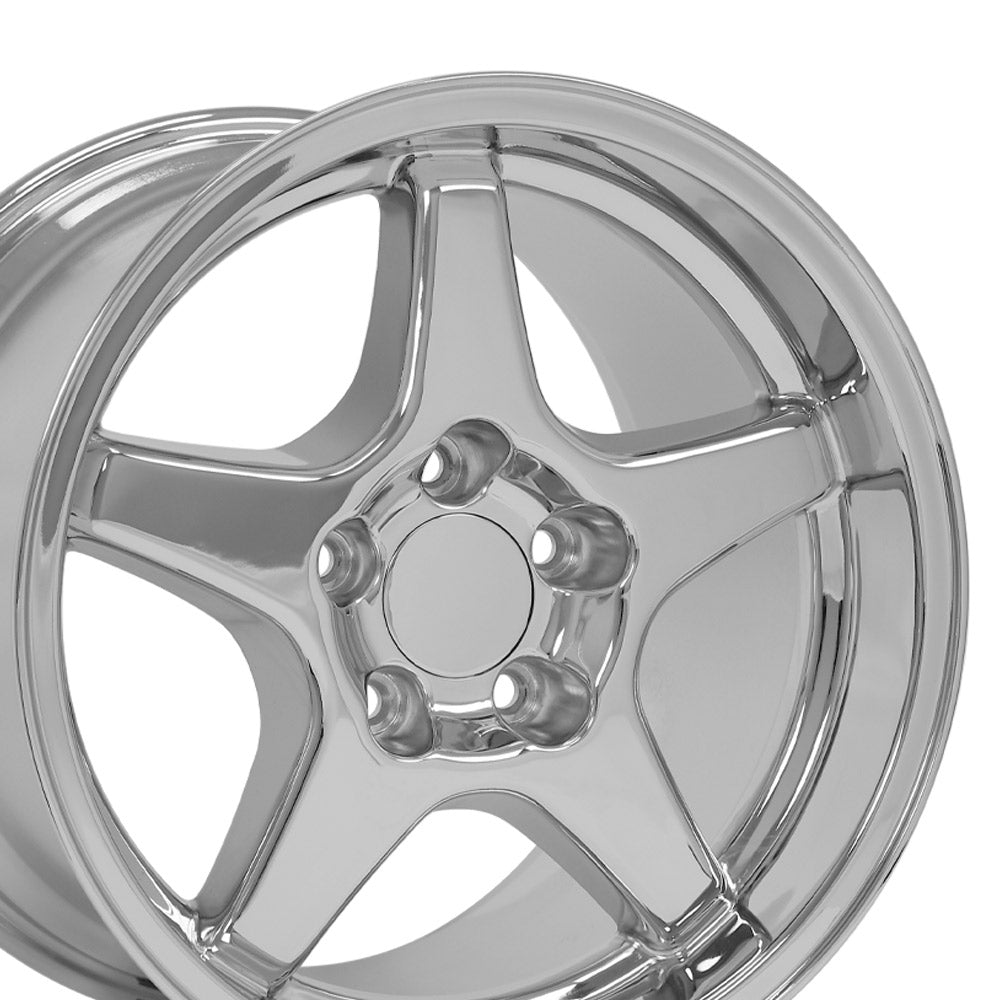OE Wheels CV01-17110-5475-50C 17" Replica fits Chevrolet Corvette ZR1 Chrome