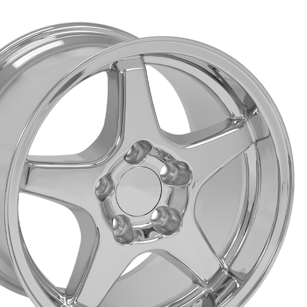 OE Wheels CV01-17110-5475-50C 17" Replica fits Chevrolet Corvette ZR1 Chrome