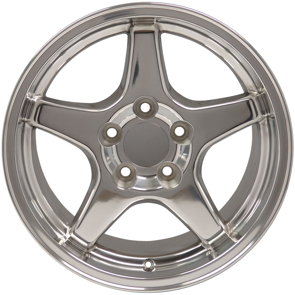 OE Wheels CV01-17110-5475-50P 17" Replica fits Chevrolet Corvette ZR1 Polished