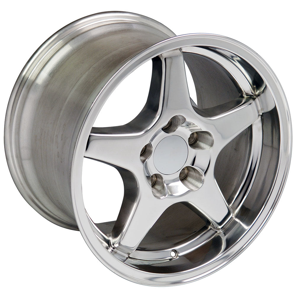 OE Wheels CV01-17110-5475-50P 17" Replica fits Chevrolet Corvette ZR1 Polished