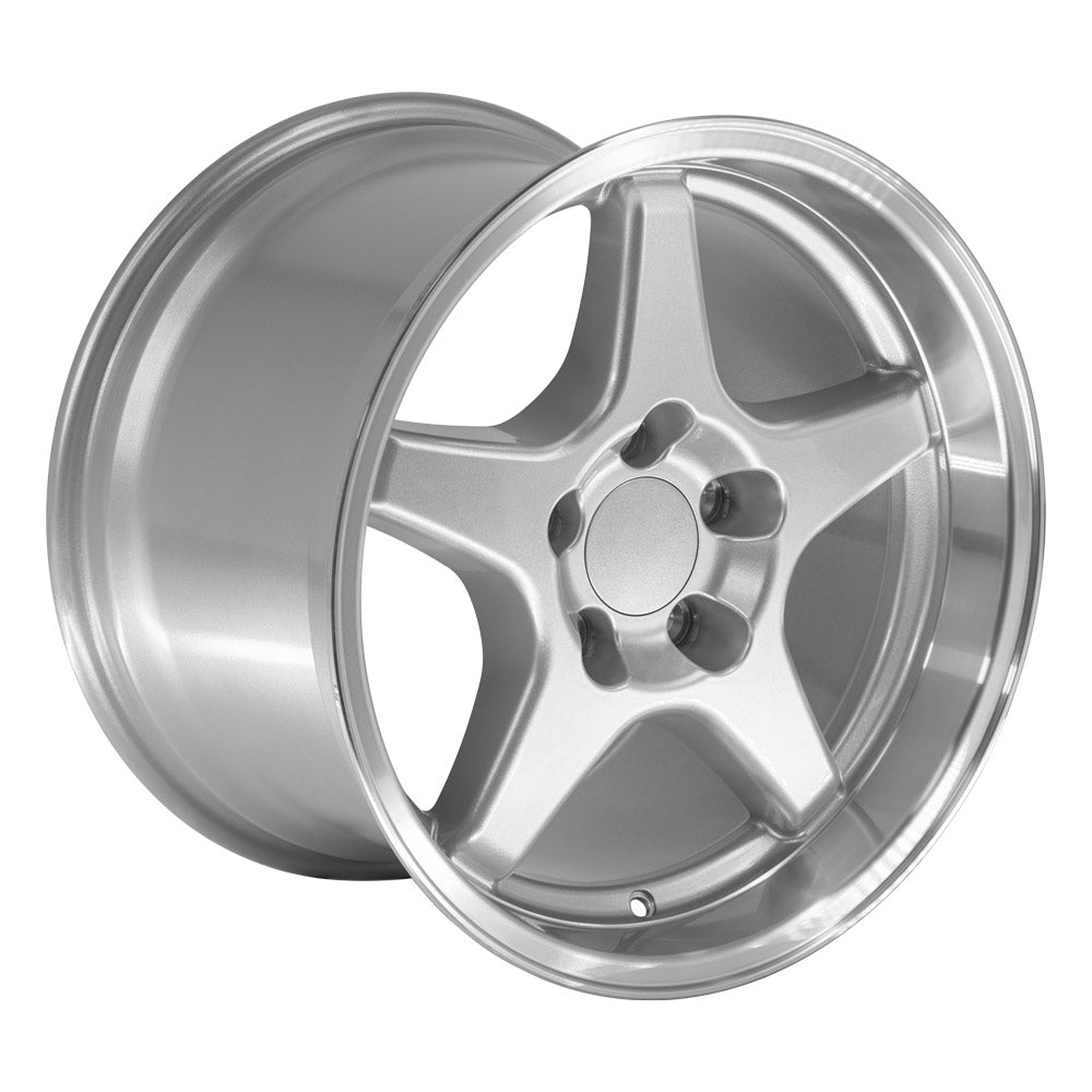 OE Wheels CV01-17110-5475-50SM 17" Replica fits Chevrolet Corvette ZR1 Silver