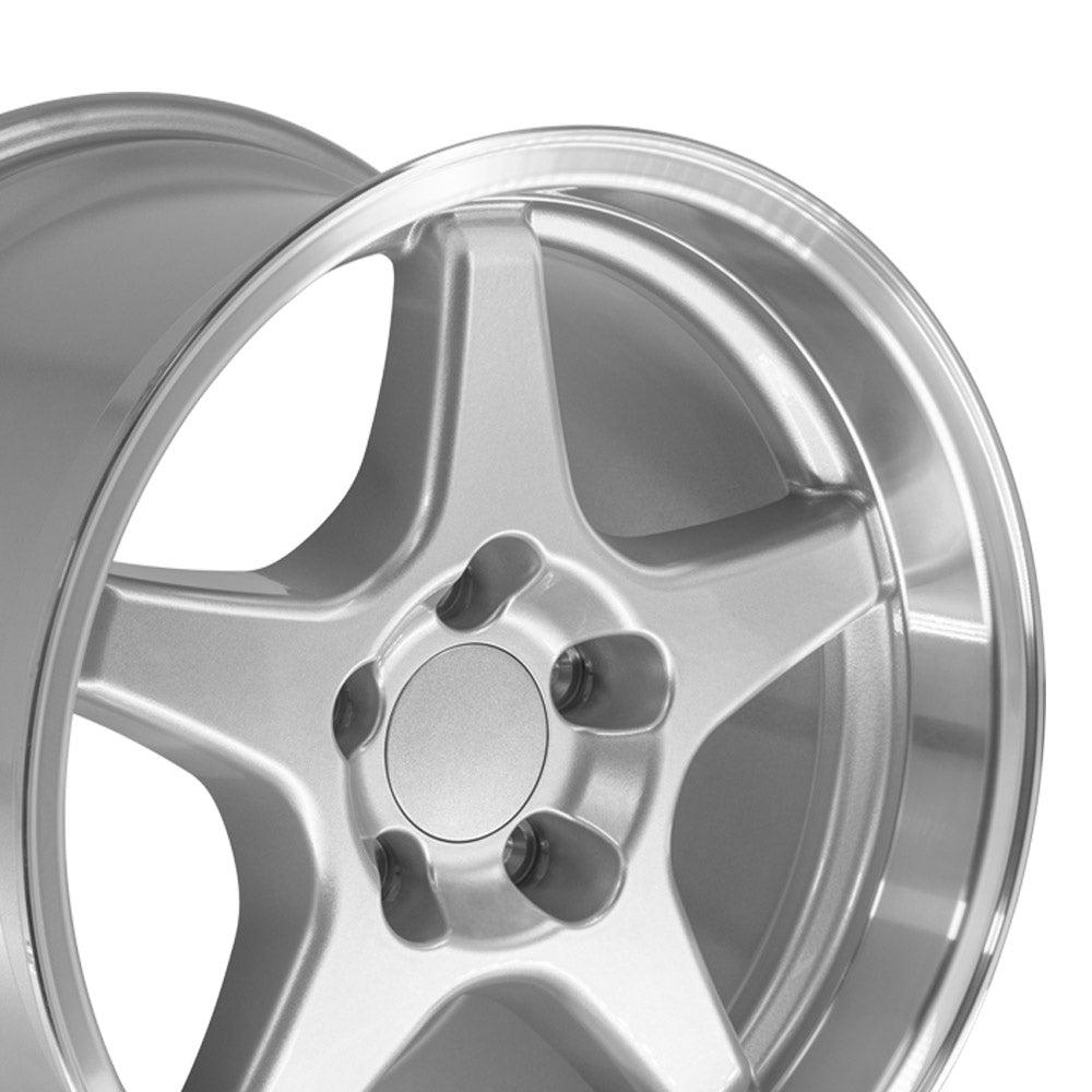OE Wheels CV01-17110-5475-50SM 17" Replica fits Chevrolet Corvette ZR1 Silver