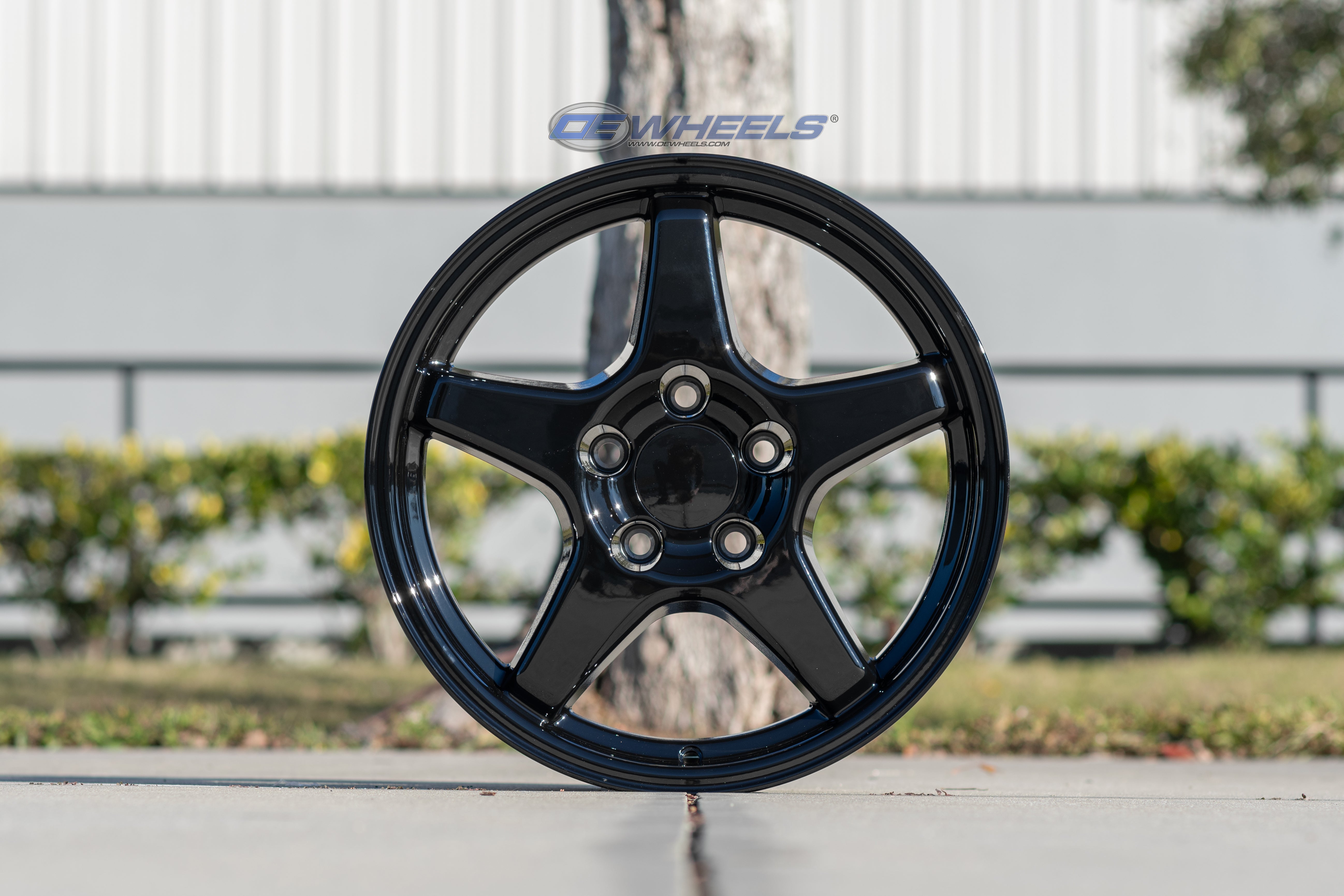 OE Wheels CV01-17095-5475-56B 17" Replica fits Chevrolet Corvette ZR1 Gloss Blk