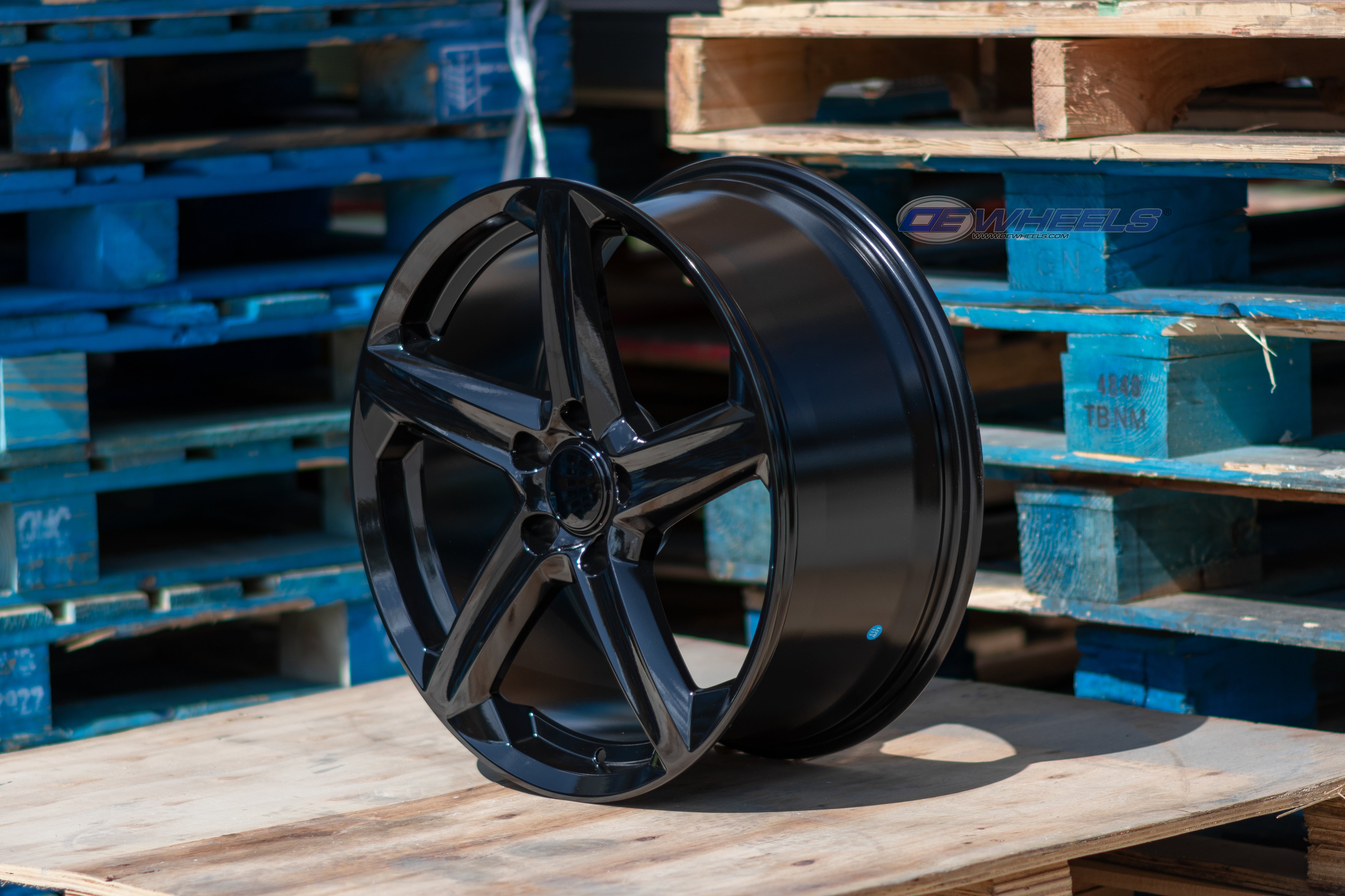 OE Wheels CV02D-19085-5120-52B1 19" Replica fits Chevrolet C8 Corvette Satin Blk