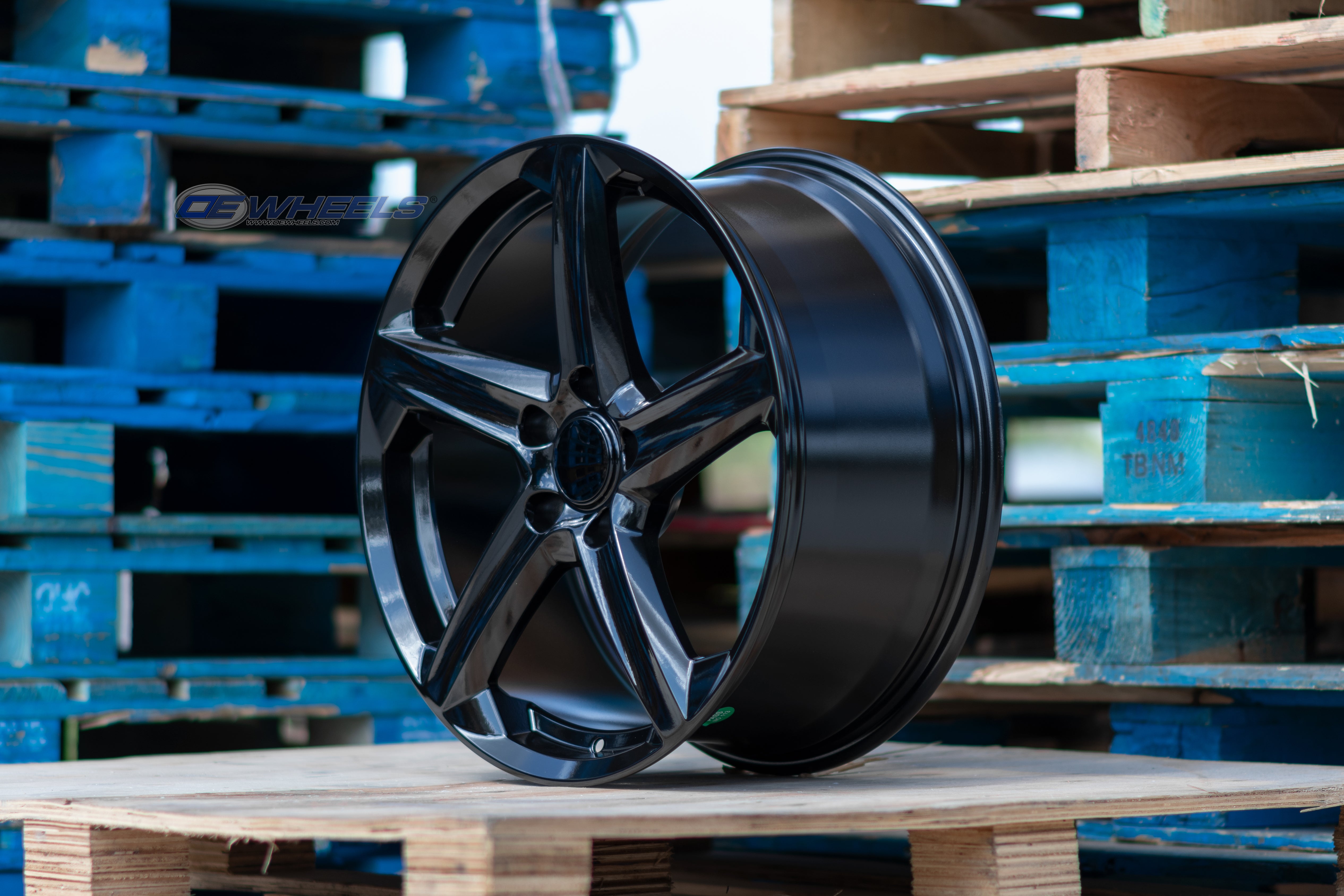 OE Wheels CV02D-19085-5120-52B1 19" Replica fits Chevrolet C8 Corvette Satin Blk