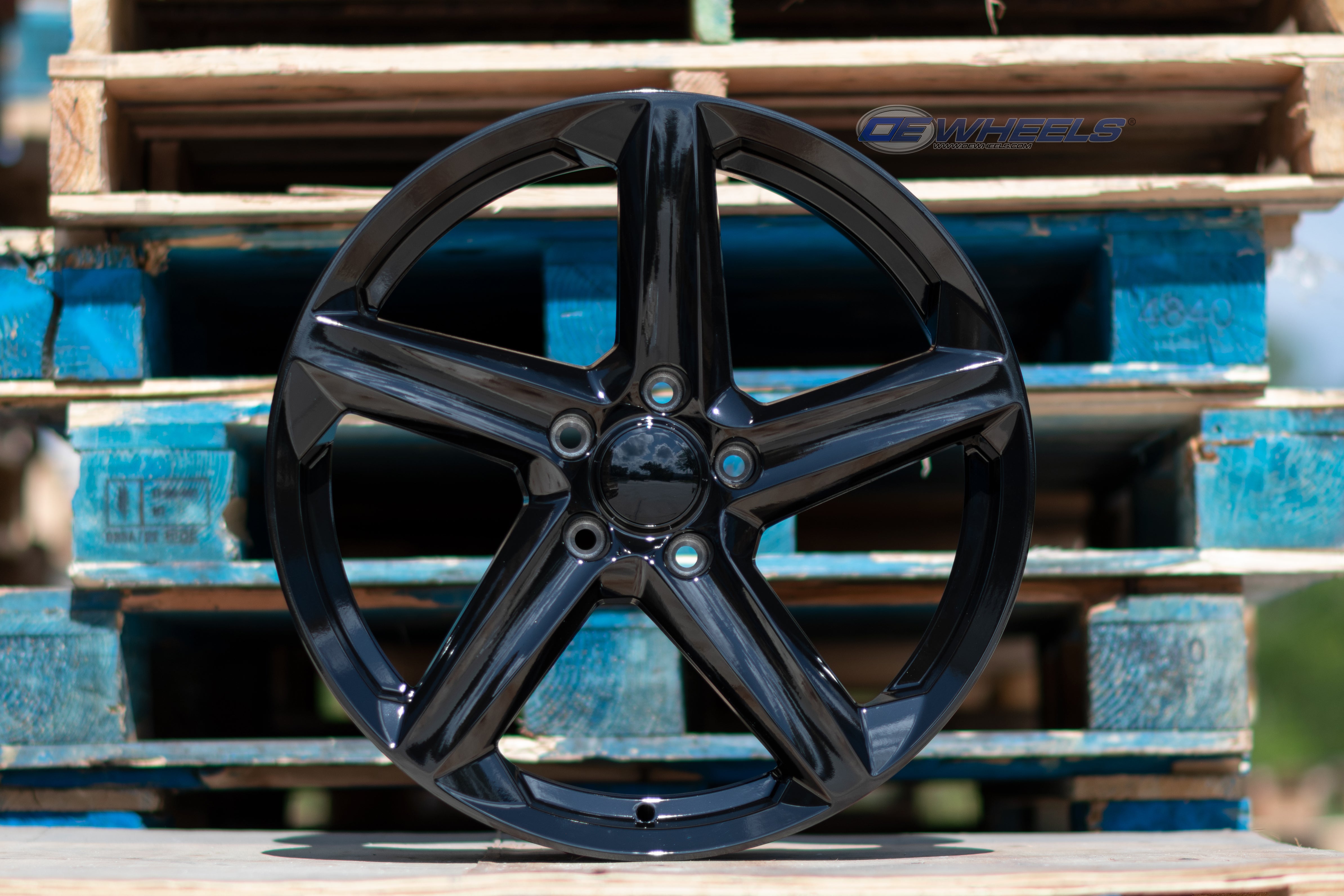 OE Wheels CV02D-19085-5120-52B1 19" Replica fits Chevrolet C8 Corvette Satin Blk