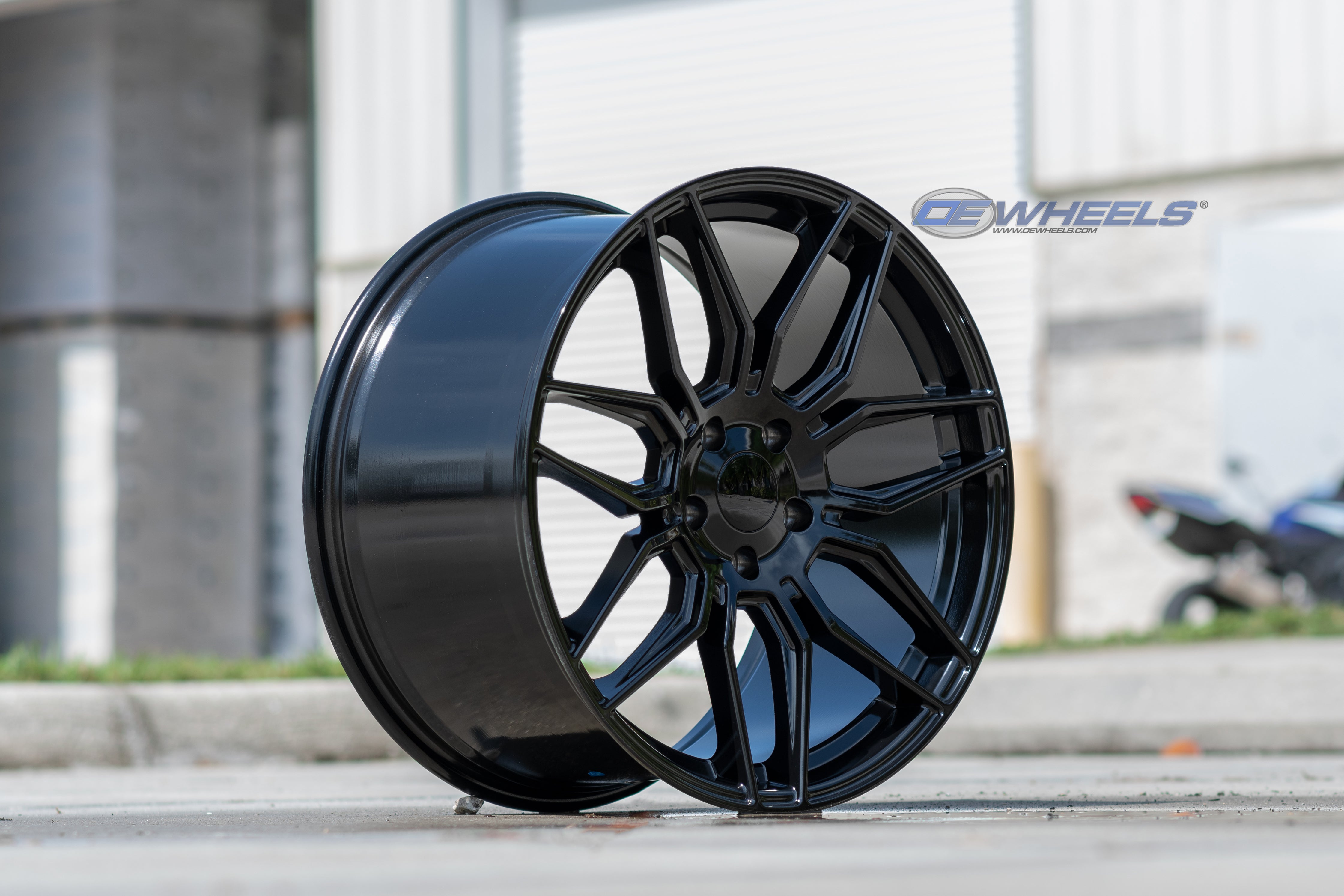 OE Wheels CV03D-20110-5120-64B 20" Replica fits Chevrolet C8 Corvette Gloss Blk