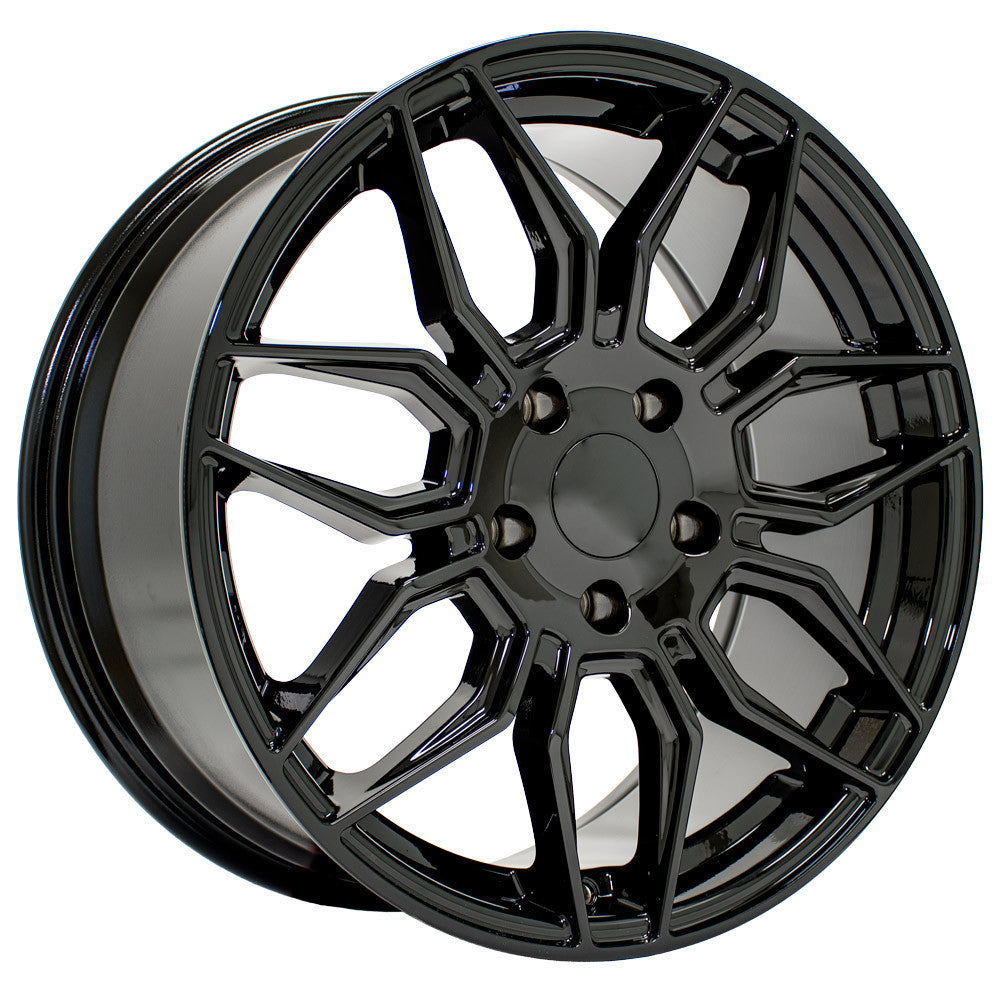 OE Wheels CV03C-18085-5475-52B 18" Replica fits Chevrolet C7 Corvette Gloss Blk