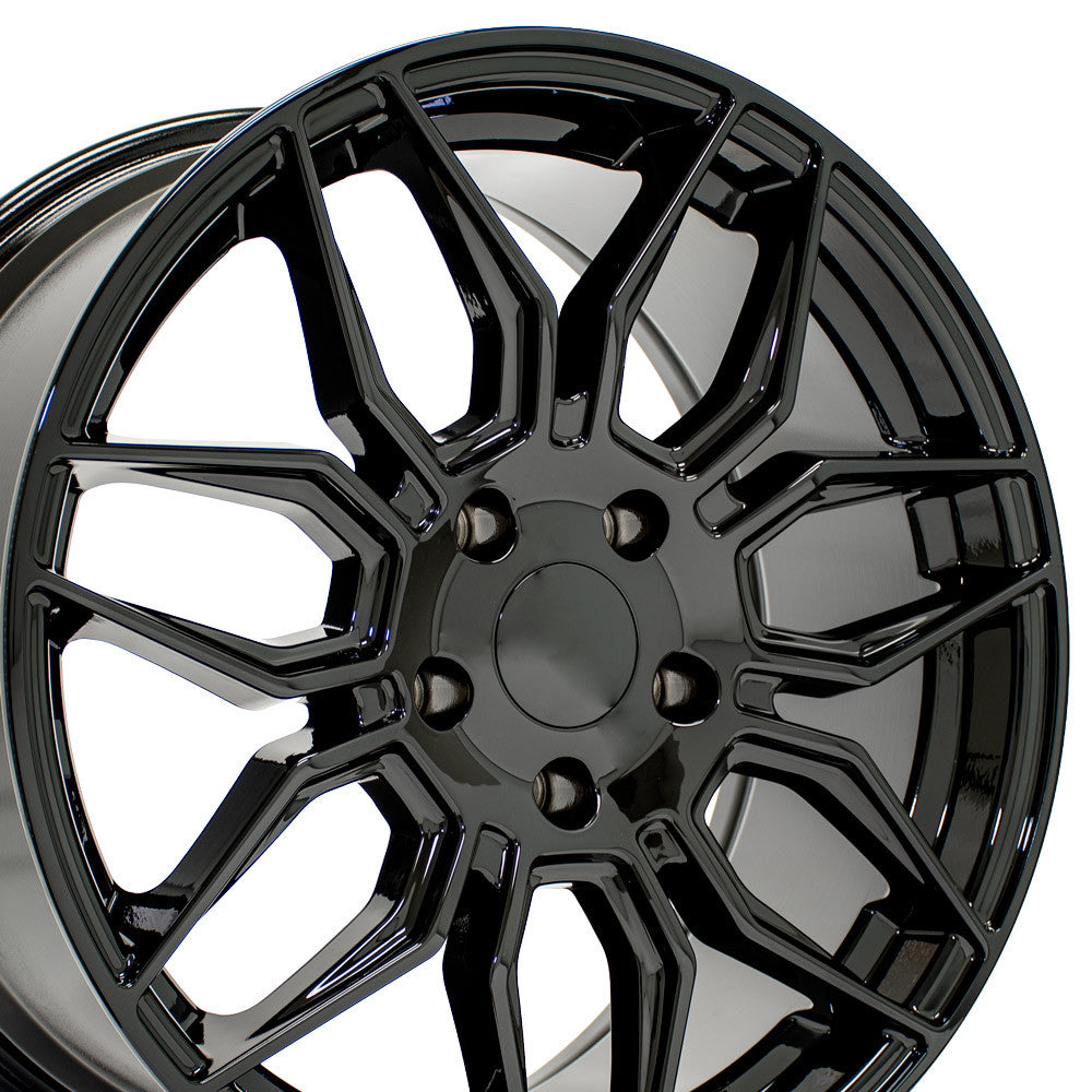 OE Wheels CV03C-18085-5475-52B 18" Replica fits Chevrolet C7 Corvette Gloss Blk