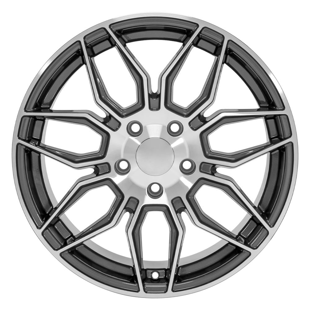 OE Wheels CV03C-18085-5475-52MG 18" Replica fits Chevrolet C7 Corvette Gunmetal
