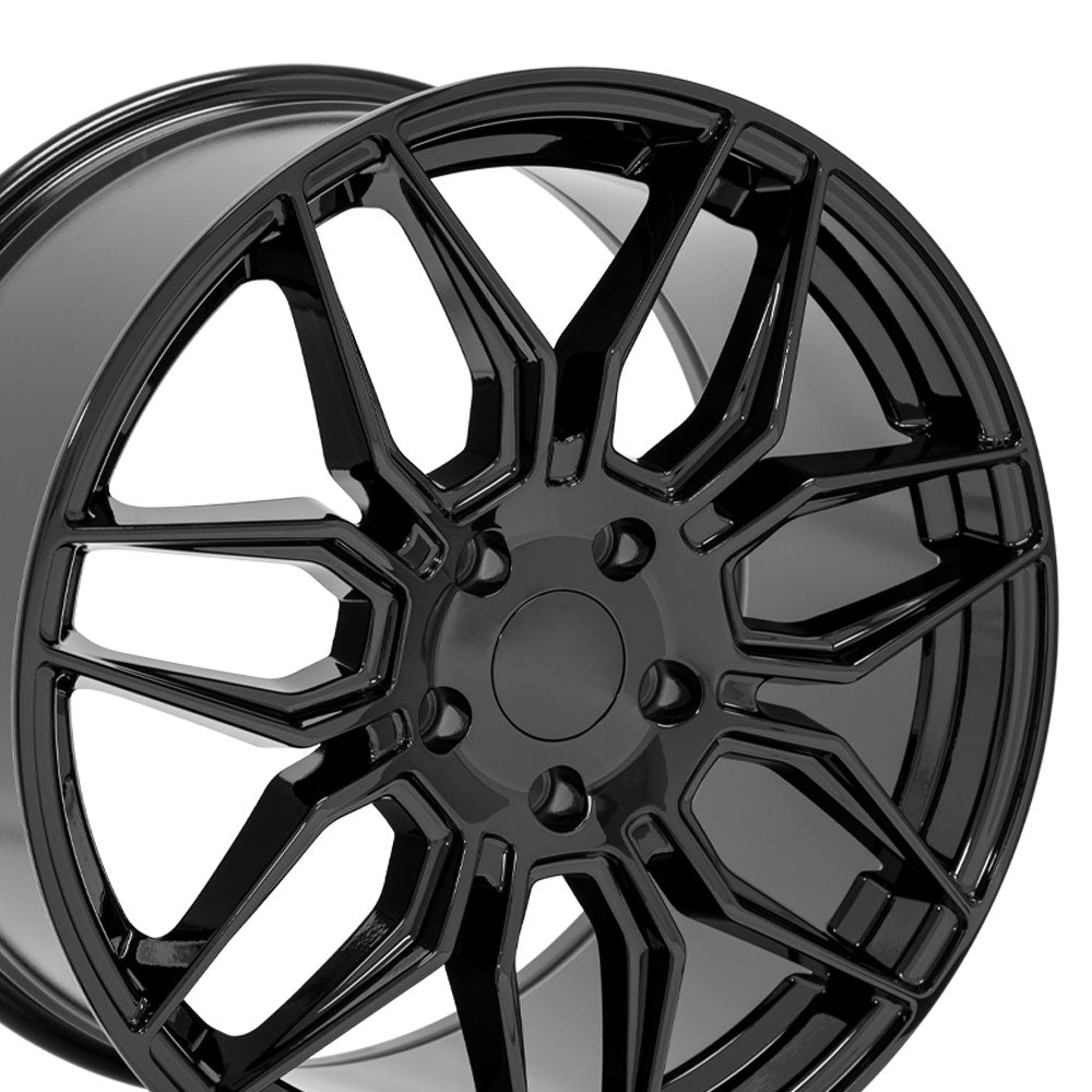 OE Wheels CV03C-19100-5475-73B 19" Replica fits Chevrolet C7 Corvette Gloss Blk