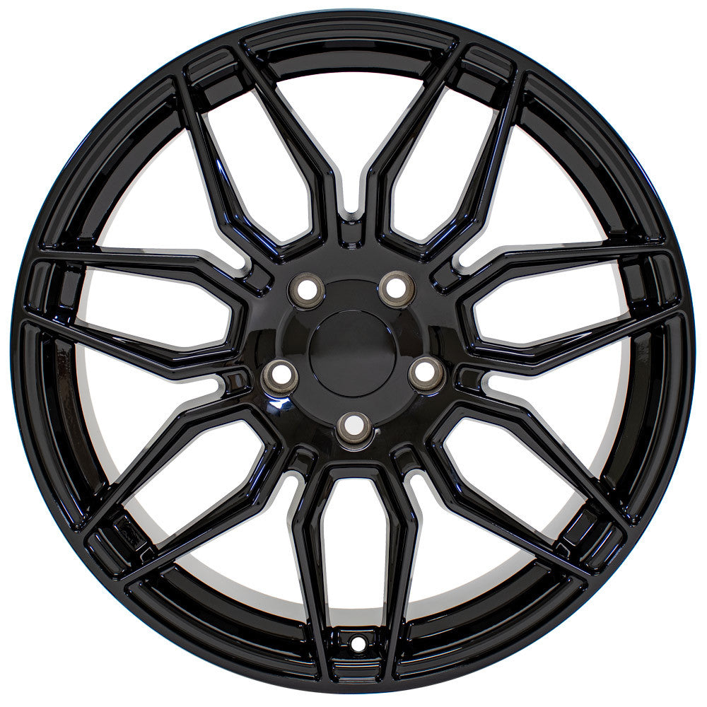 OE Wheels CV03D-19085-5120-51B 19" Replica fits Chevrolet C8 Corvette Gloss Blk