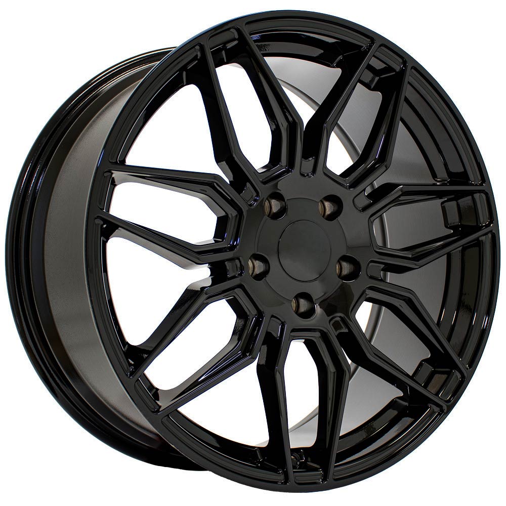 OE Wheels CV03D-19085-5120-51B 19" Replica fits Chevrolet C8 Corvette Gloss Blk