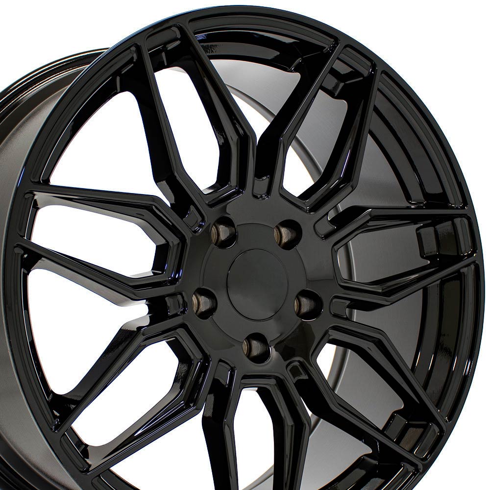 OE Wheels CV03D-19085-5120-51B 19" Replica fits Chevrolet C8 Corvette Gloss Blk