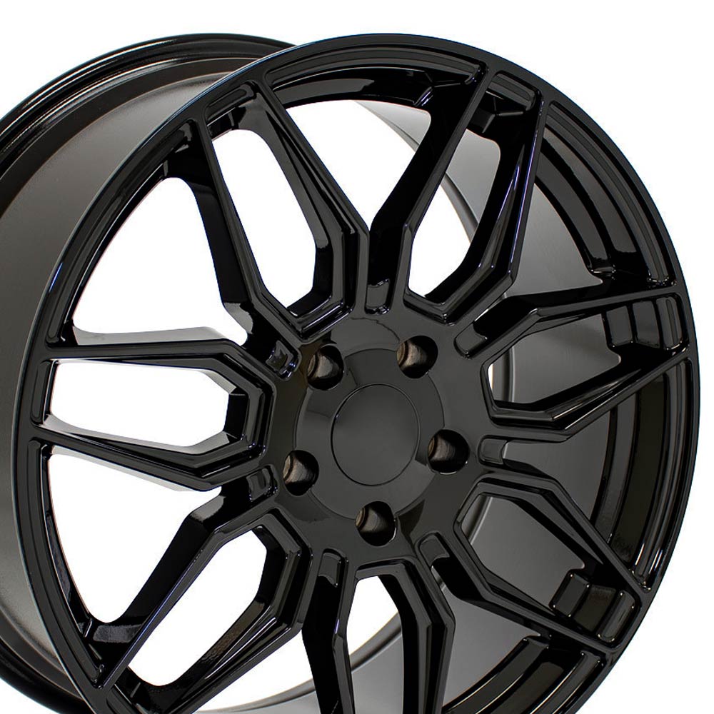 OE Wheels CV03D-19085-5120-51B 19" Replica fits Chevrolet C8 Corvette Gloss Blk