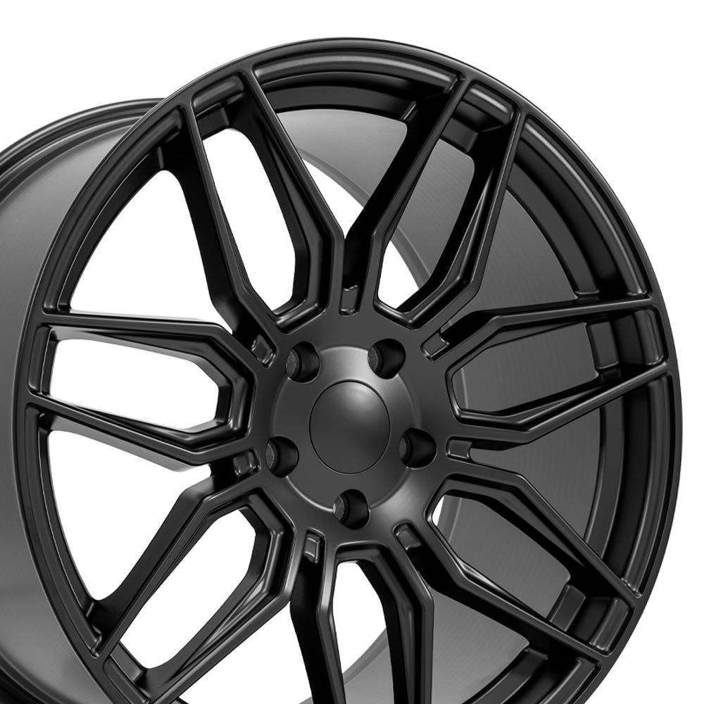 OE Wheels CV03D-20110-5120-64B1 20" Replica fits Chevrolet C8 Corvette Satin Blk