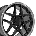 OE Wheels CV04-17095-5475-54BM 17" Replica fits Chevrolet Corvette C5 Z06 Black